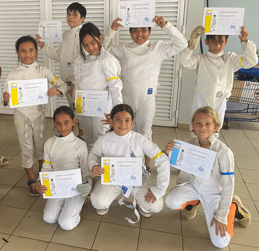 Remise des brassards au Club des FINES LAMES&nbsp;d&rsquo;ARUE