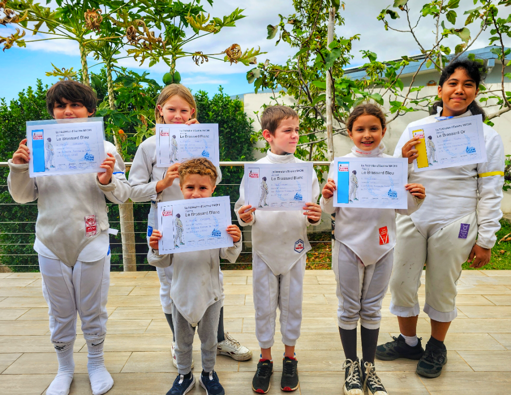 Remise des brassards au CERCLE D&rsquo;ESCRIME DE&nbsp;PAMATAI