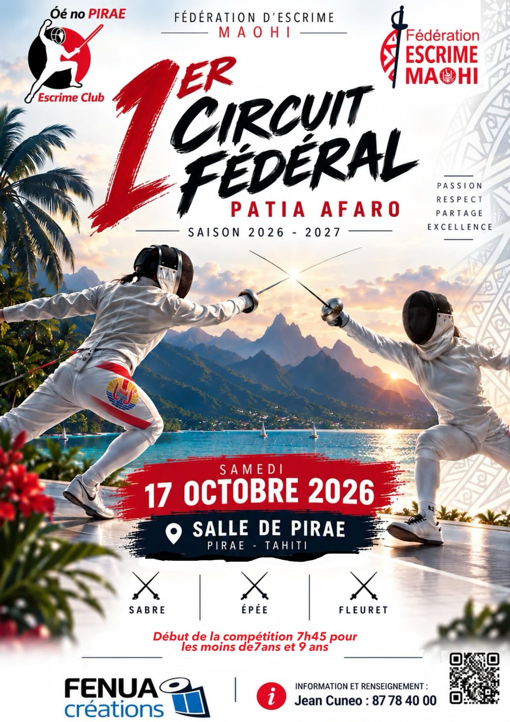 1er Circuit Fédéral d’escrime&nbsp;2026/2027